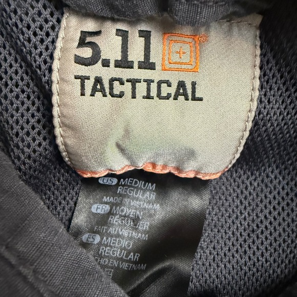 5.11 Tactical Mens‎ Short Sleeve Button Up Shirt Gray Regular Medium - Picture 11 of 13